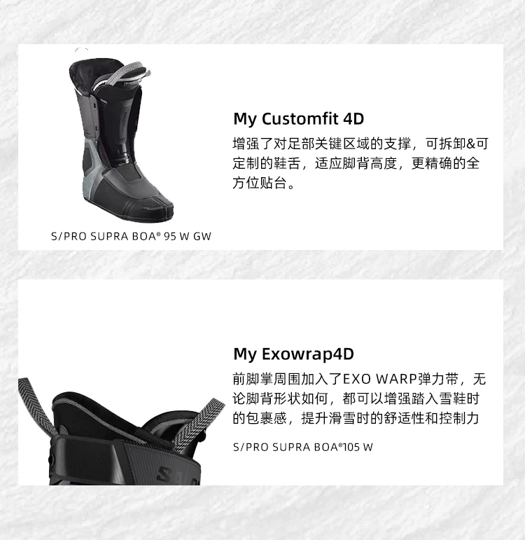 2526款SALOMON萨洛蒙女款双板滑雪鞋S/PRO SUPRA BOA 95 100 105 7