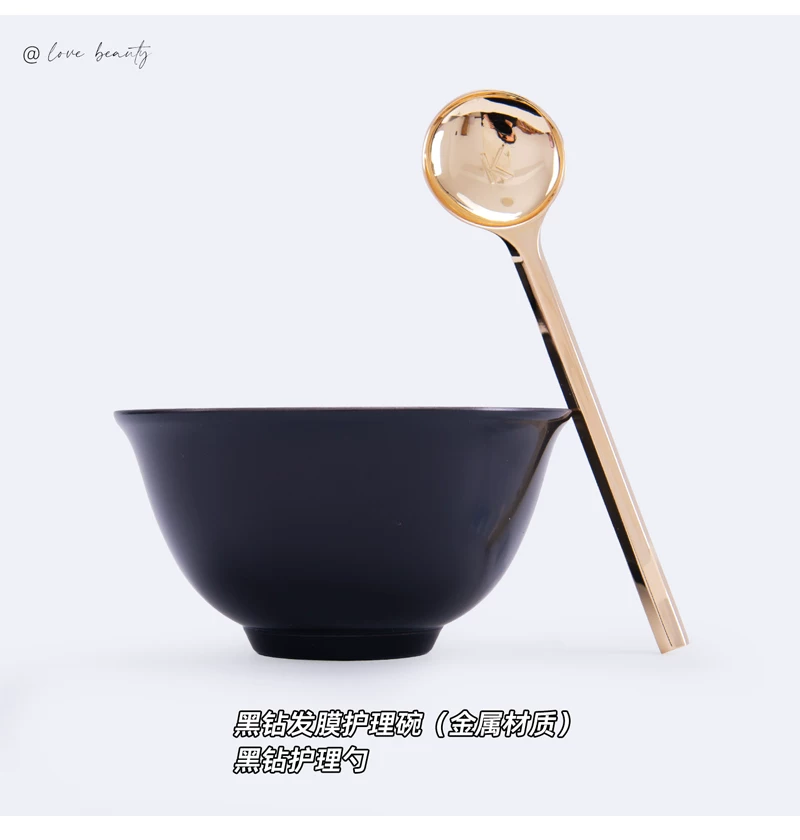 卡诗黑钻鱼子酱四代套盒原装工具3件套（调配碗勺碾压研磨器 ） 3