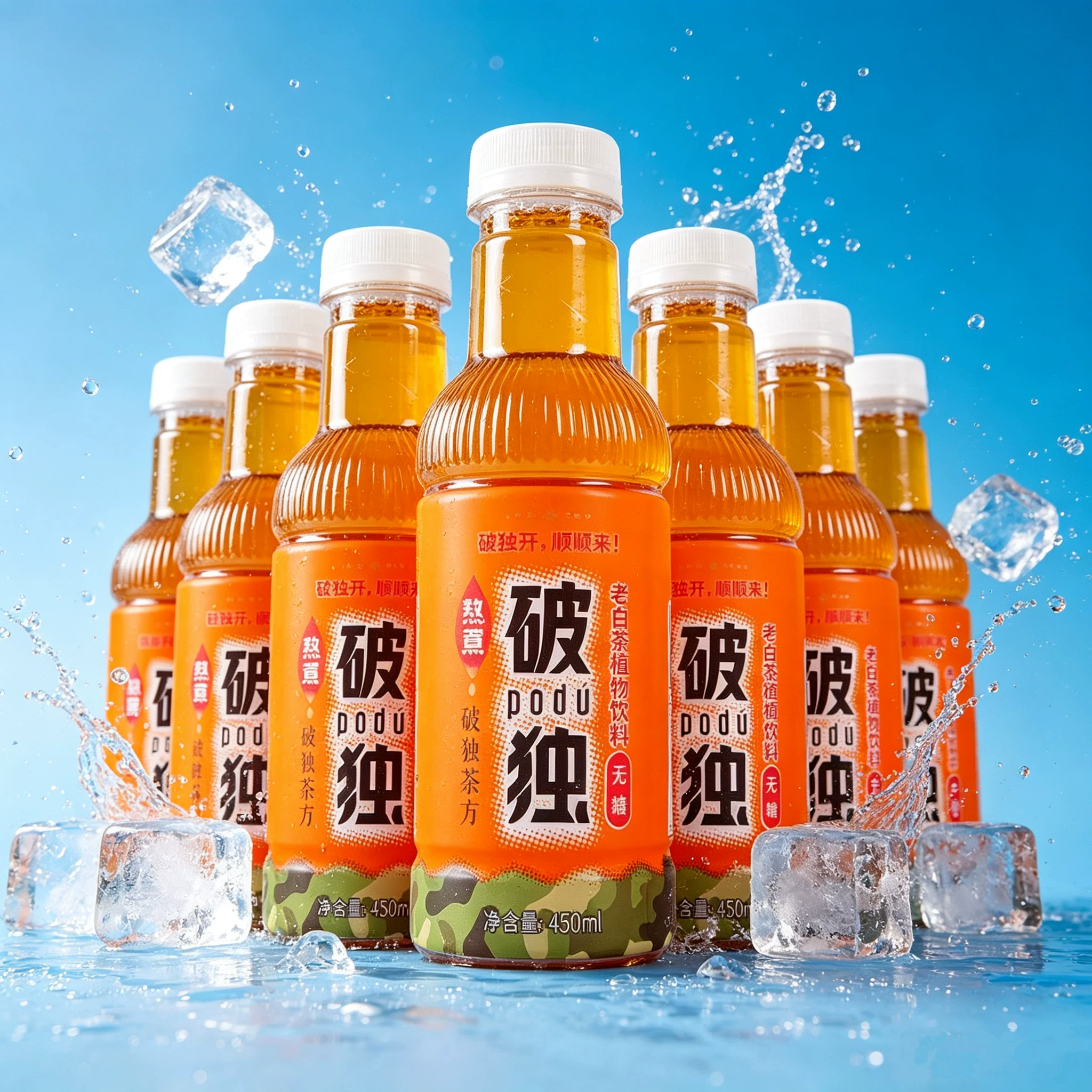 破独无蔗糖白茶植物饮料450ml*15瓶0蔗糖0脂0卡饮品夏季饮品 12
