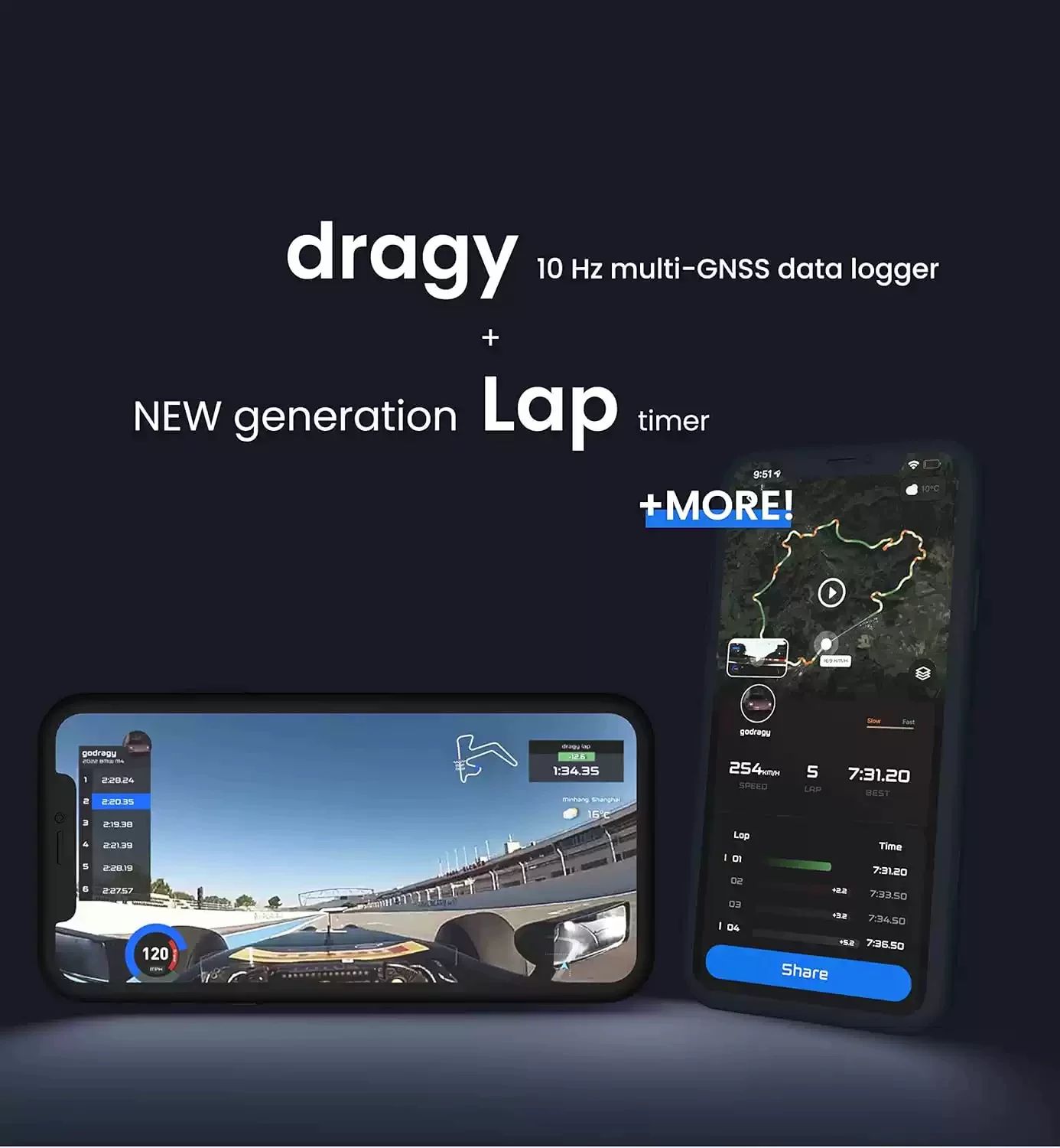 Dragy pro GPS 赛道记录仪支持racechrono离线记录无需手机 5