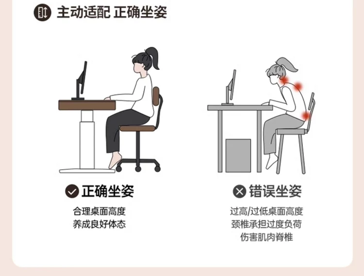 智能电动升降桌电脑桌家用学习桌书桌办公桌电竞桌子可升降工作台 9