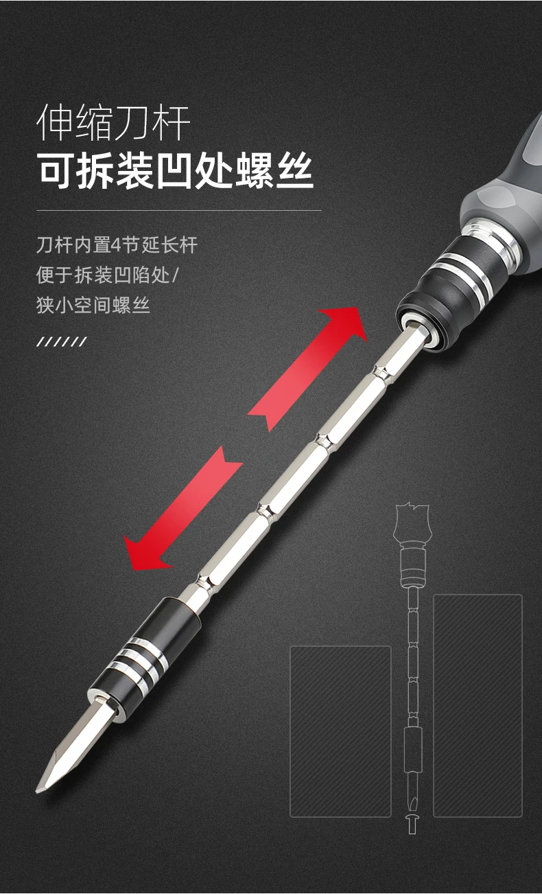 螺丝刀套装手机笔记本电脑专业维修拆机工具清灰家用小多功能 13