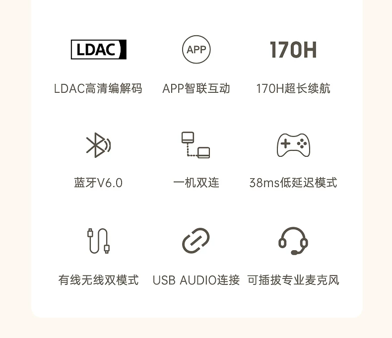 iKF King Pro3.0主动降噪ANC头戴式耳机无线蓝牙隔音电竞游戏专用 58