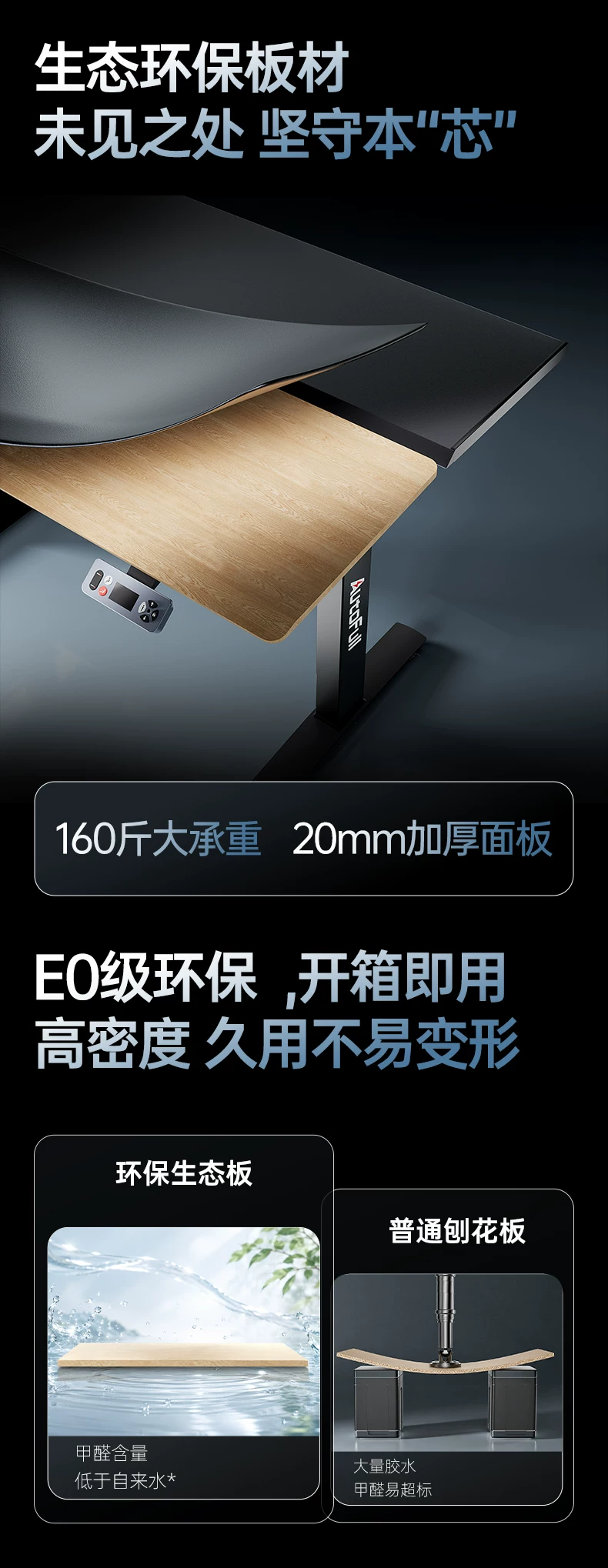 【新品A4proFold】傲风A4pro双电机折叠款智能升降电竞桌电脑桌子 16