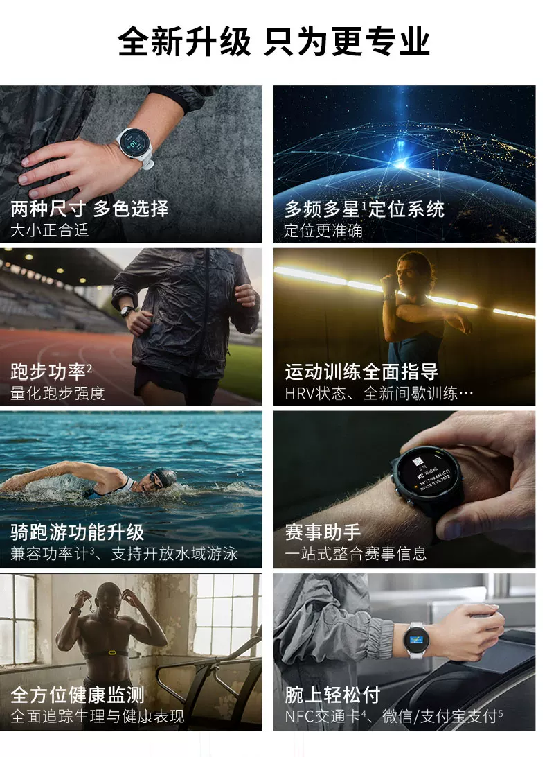 Garmin佳明Forerunner255/165/265/965跑步马拉松徒步游泳骑行心率距离轨迹配速专业运动HRV健康监测手表 25