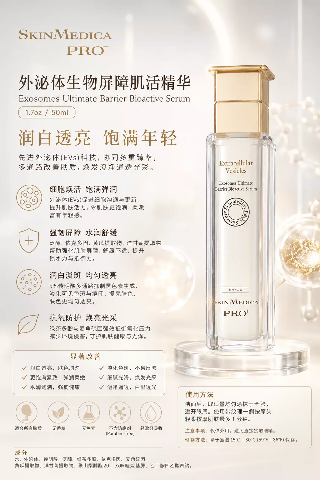 SkinMedica PRO+ Exosomes Barrier Bioactive外囊泡生物肌活精华 2
