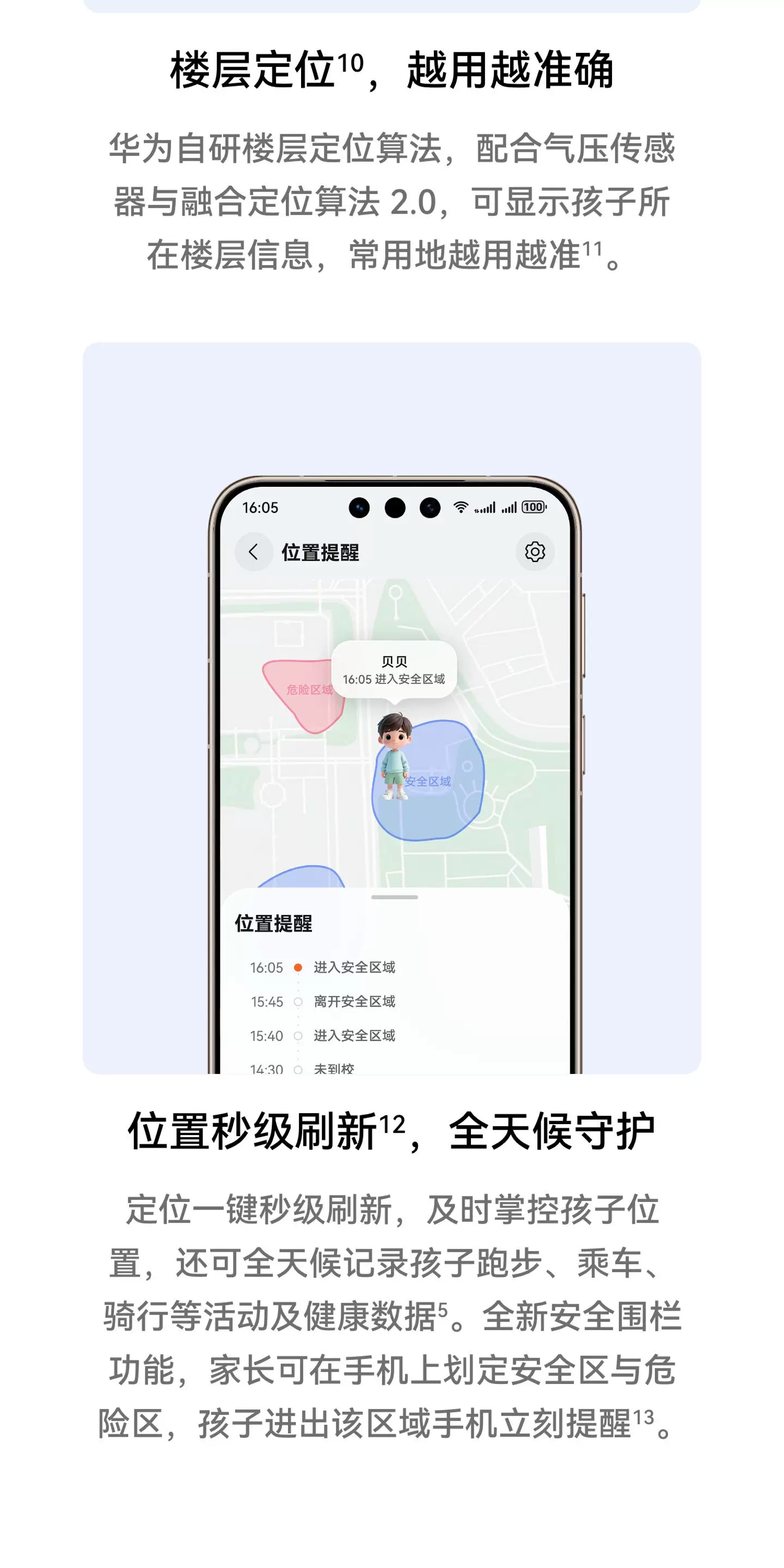 【旗舰新品】华为超新星手表X1儿童电话手表X1Pro5天关机离线定位高清双摄相机社交跨品牌加好友中小学生老人 39