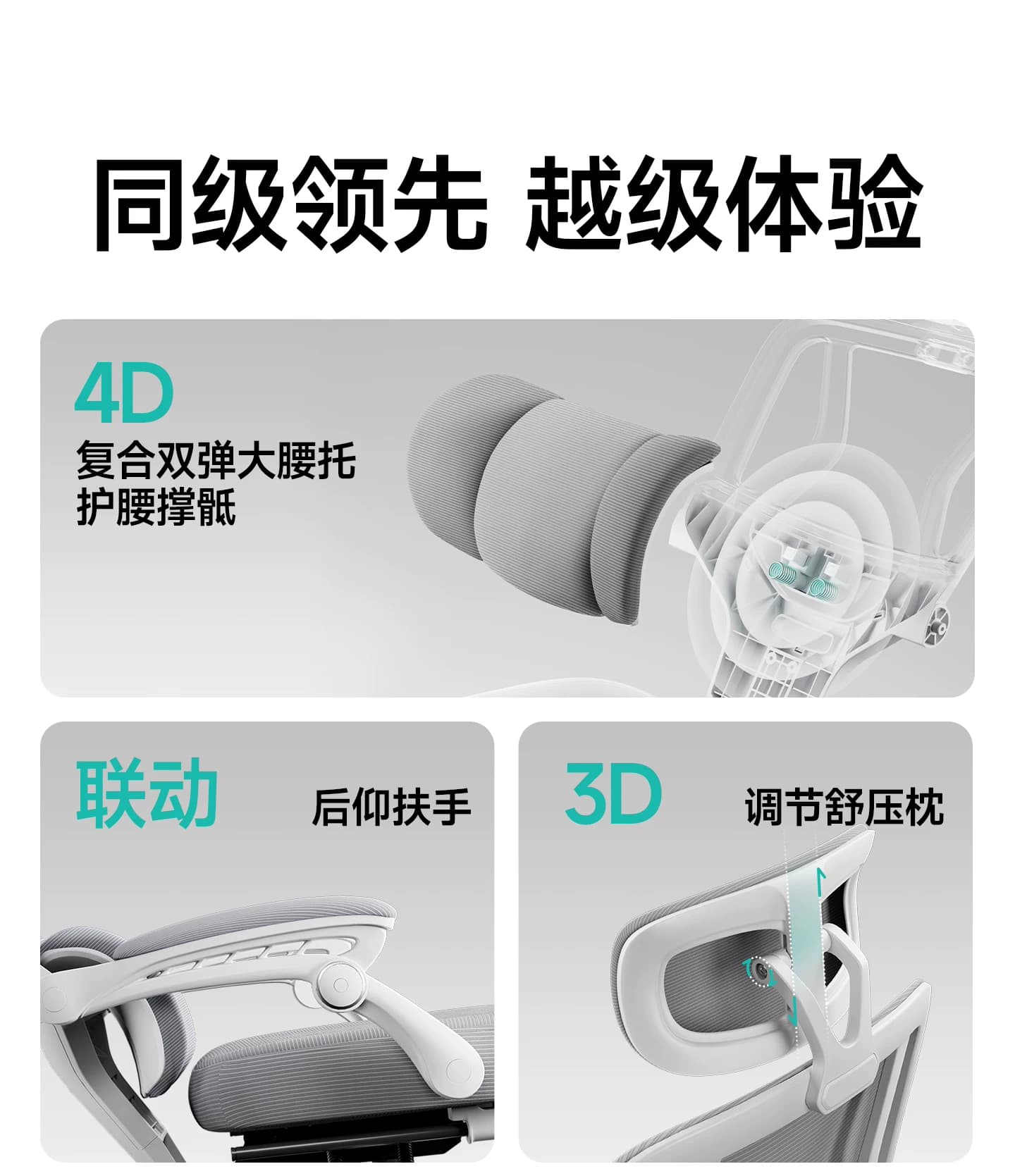 电脑椅家用办公椅子舒适久坐可躺电竞座椅升降学习护腰人体工学椅 13