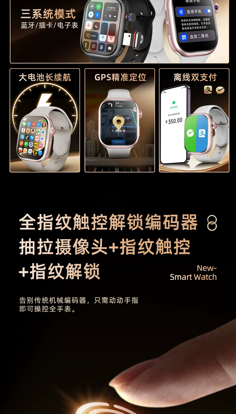 华强北S12max智能电话手表s11watch可插卡ultra蜂窝顶配W527指纹 10