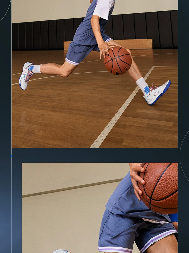 李宁利刃6V2 | 篮球鞋男款青少年专业实战缓震回弹耐磨防滑运动鞋 37
