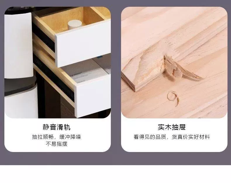 笔记本支架 智能梳妆台无线充电轻奢北欧卧室化妆台现代简约多功 7