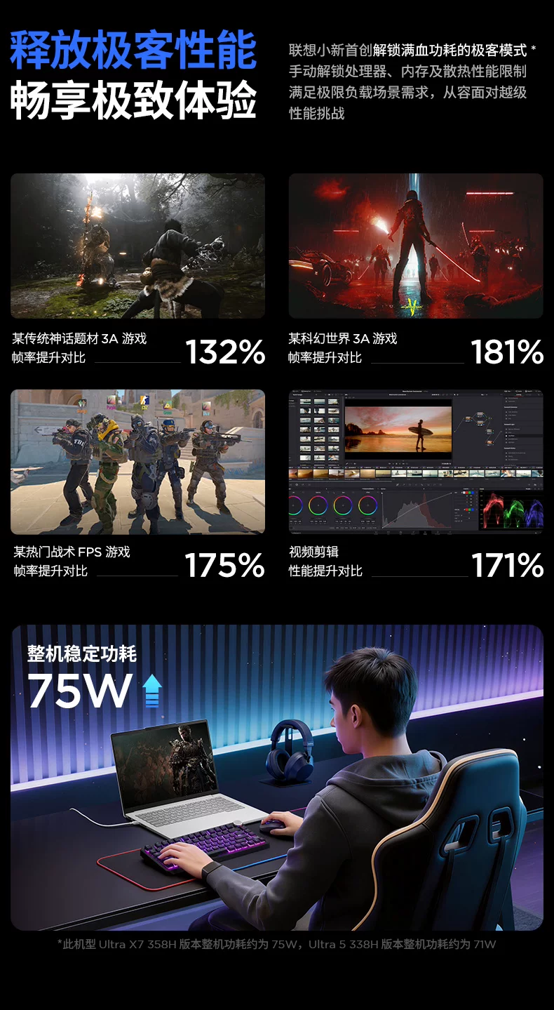 【国补15%+教育优惠】联想小新Pro14/Pro16GT 2026 酷睿Ultra X9可选 联想小新AIPC笔记本电脑可选小新14 360 90
