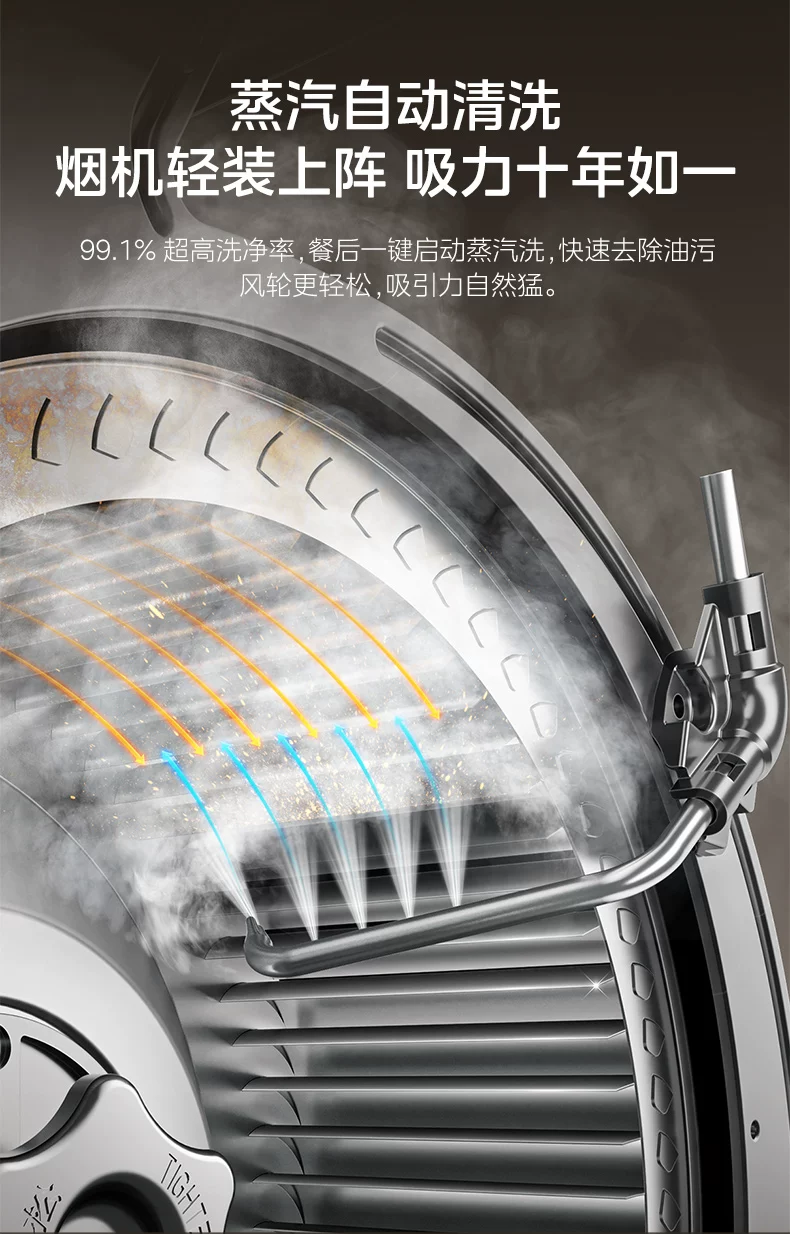 美的小西梅油烟机AK7PRO飓风版蒸汽洗家用厨房大吸力旗舰AK9PRO 20