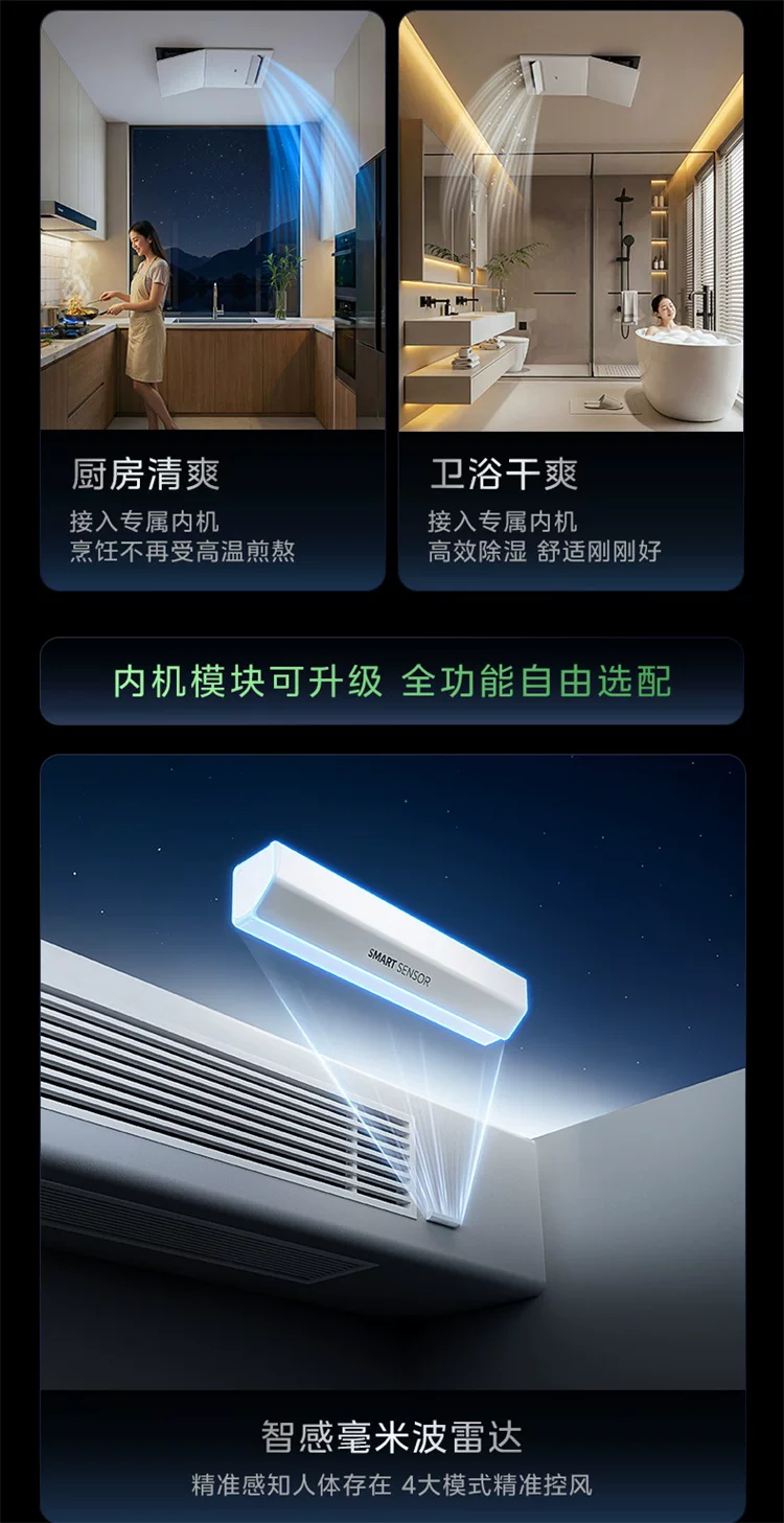 美的中央空调新品酷省电Pro一拖三家用多联机省电一级能效官方 33