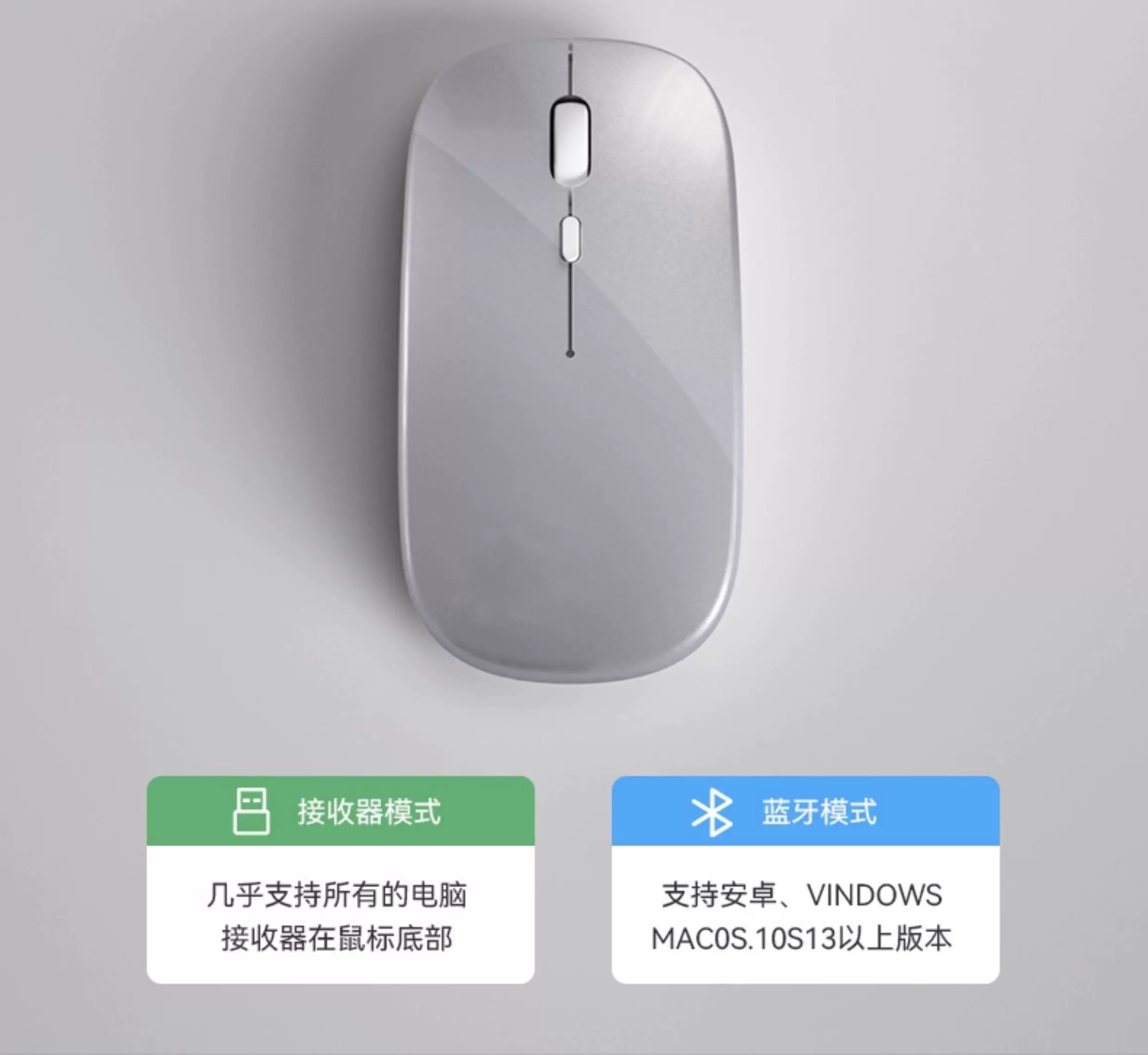 厂家直销无线鼠标充电蓝牙鼠标电脑笔记本发光静音鼠标一件代发 6