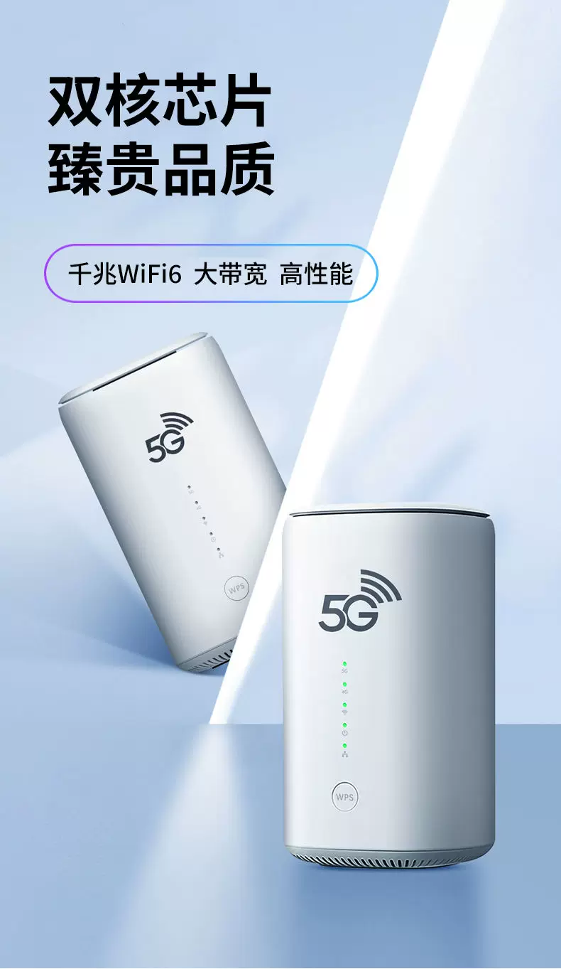 5g插sim卡高速千兆无线港澳台国际全网通室内家用路由器无线wifi6 4