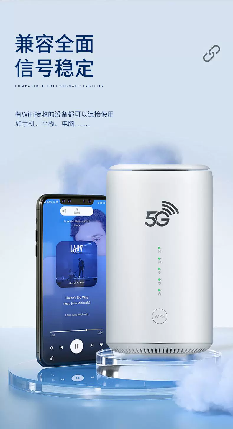 5g插sim卡高速千兆无线港澳台国际全网通室内家用路由器无线wifi6 8