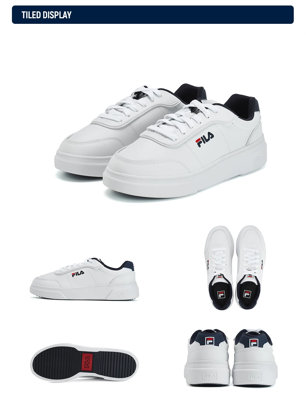 FILA 斐乐官方男局点运动鞋复古时尚休闲情侣跑步板鞋透气小白鞋 3
