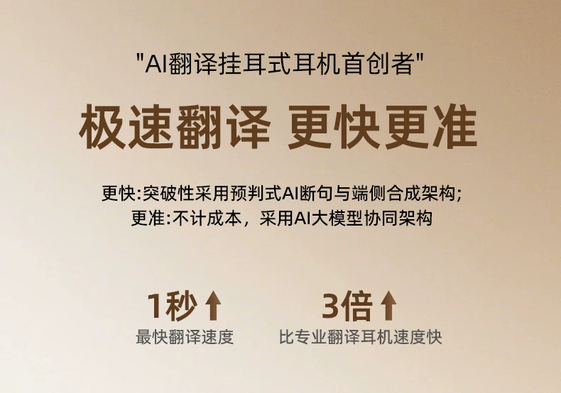 摩因G2Pro翻译耳机蓝牙无线实时同声传译Ai智能挂耳式不入耳2026 8