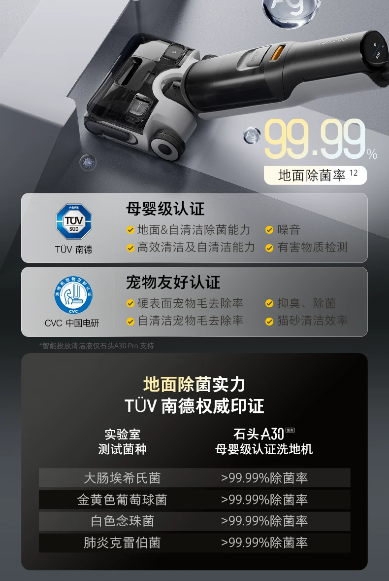 石头智能洗地机A30Pro2.0/Steam2.0/Ultra家用吸拖地一体0缠躺平 40