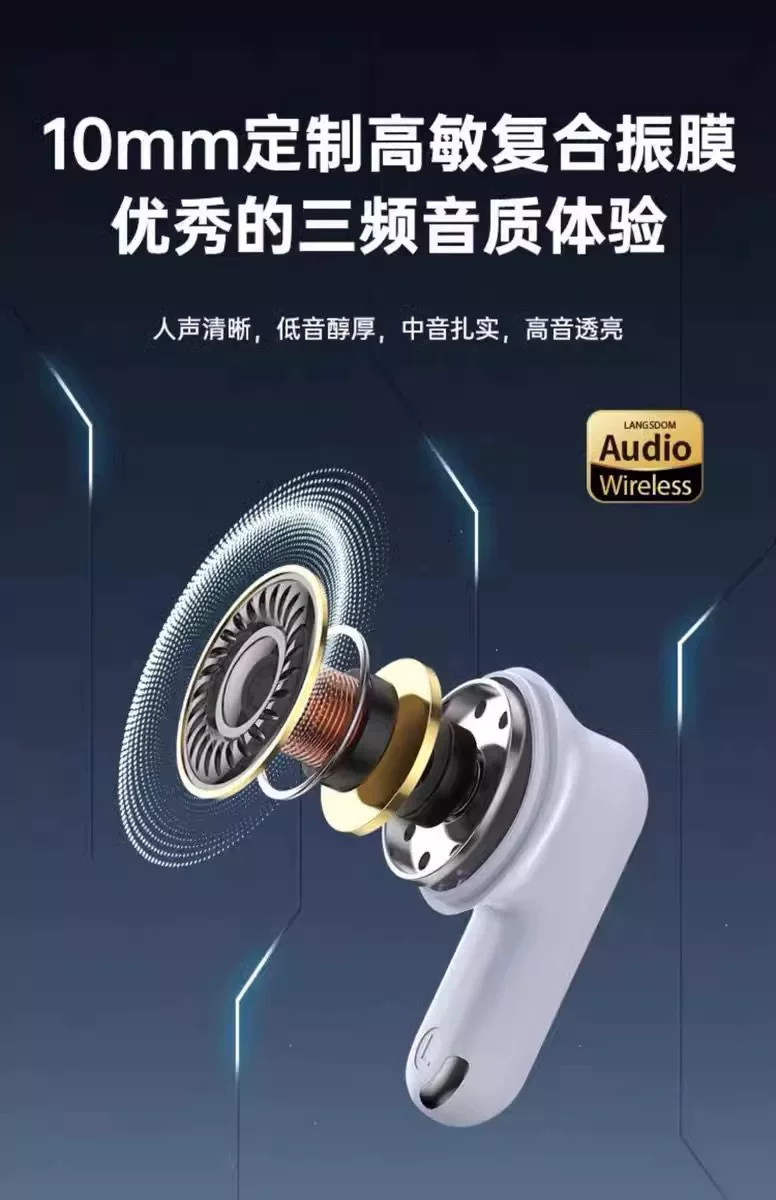 2026新款无线蓝牙耳机半入耳式电竞无延迟高音质降噪无线耳机 20