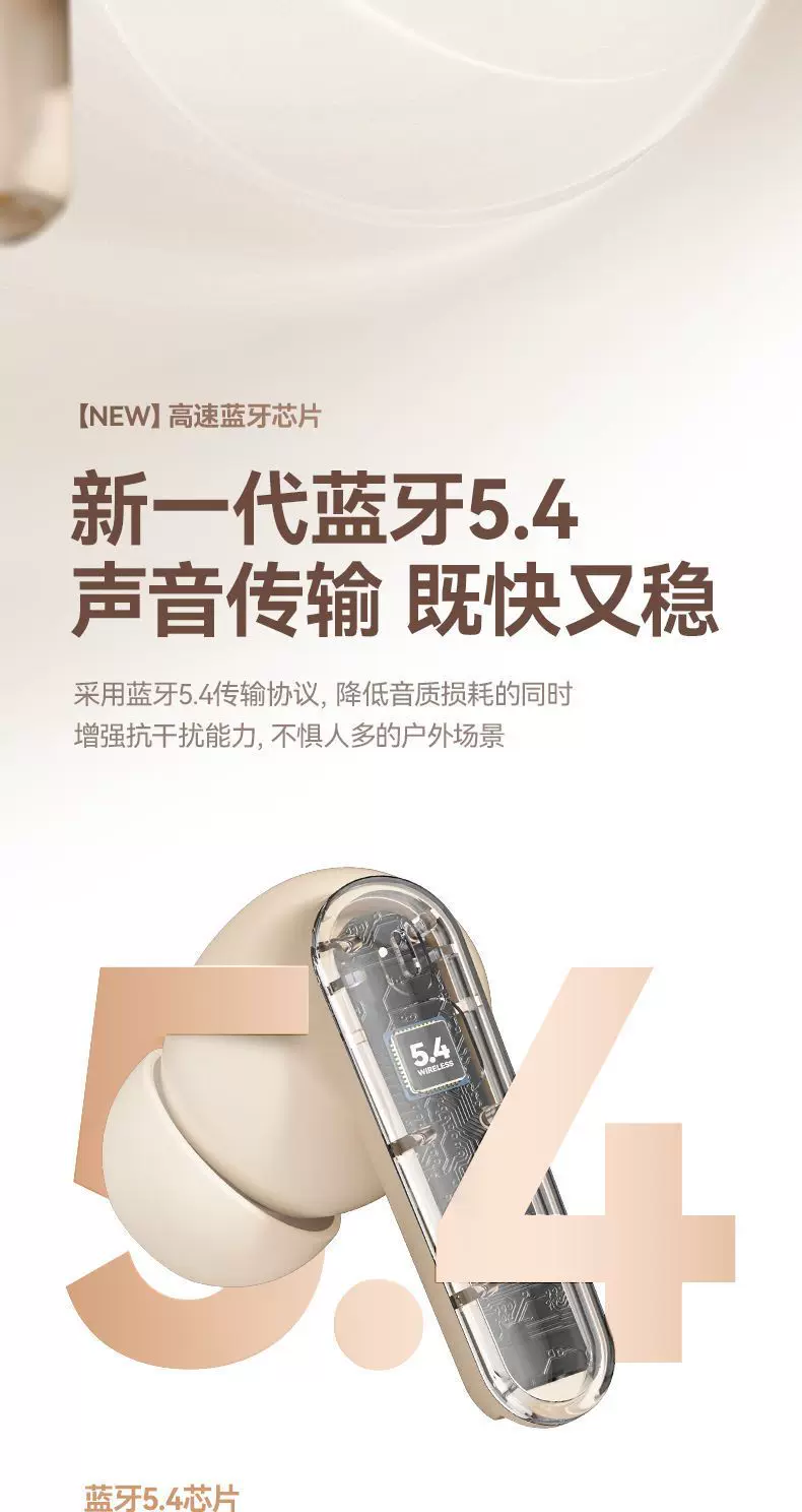 2025新半入耳式蓝牙耳机无线动降噪蓝牙耳机超长续航数显蓝牙耳机 5