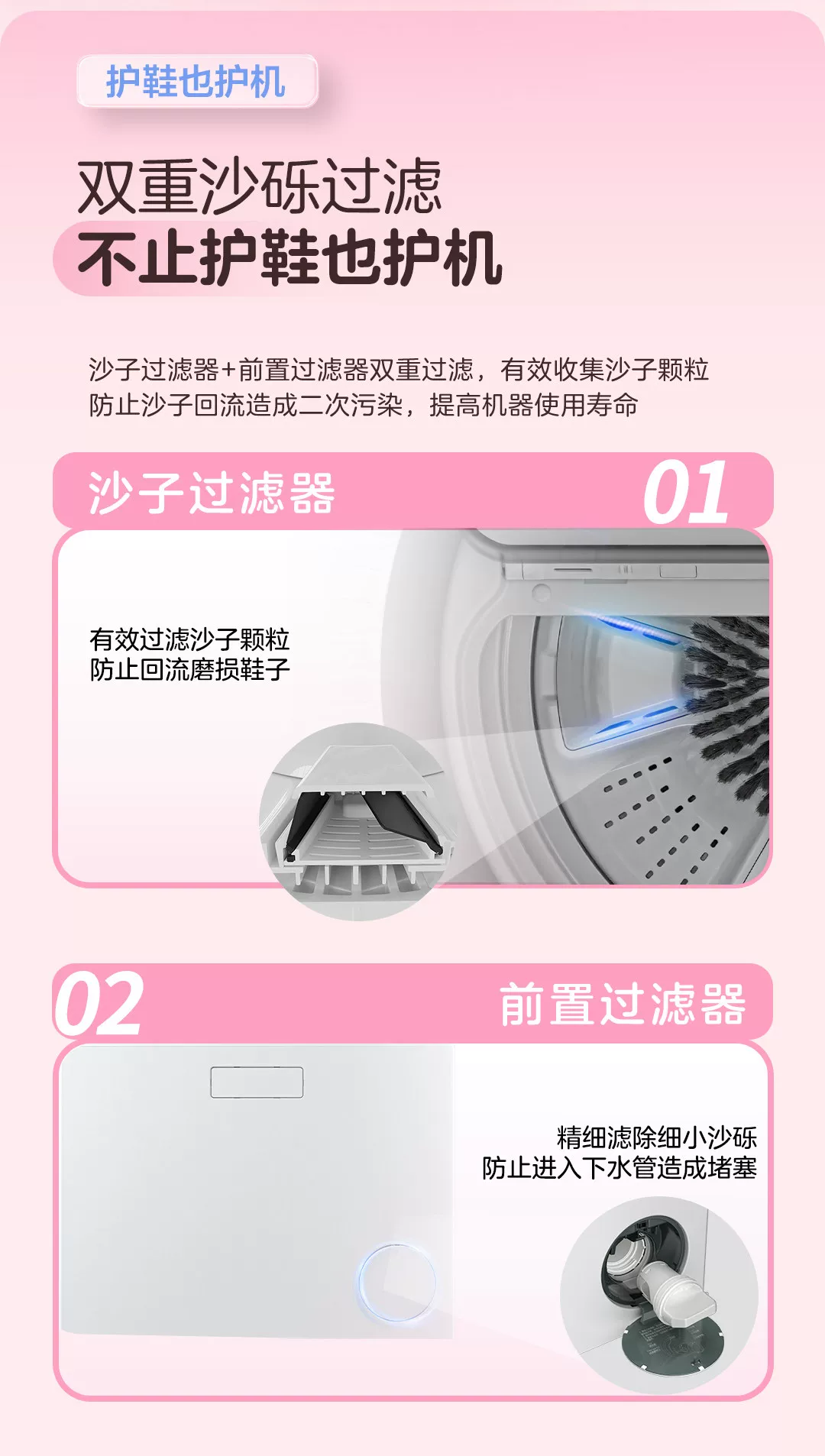 海尔懒人三筒洗衣机洗鞋机洗脱套装三桶统帅滚筒ProMax官方旗舰店 18
