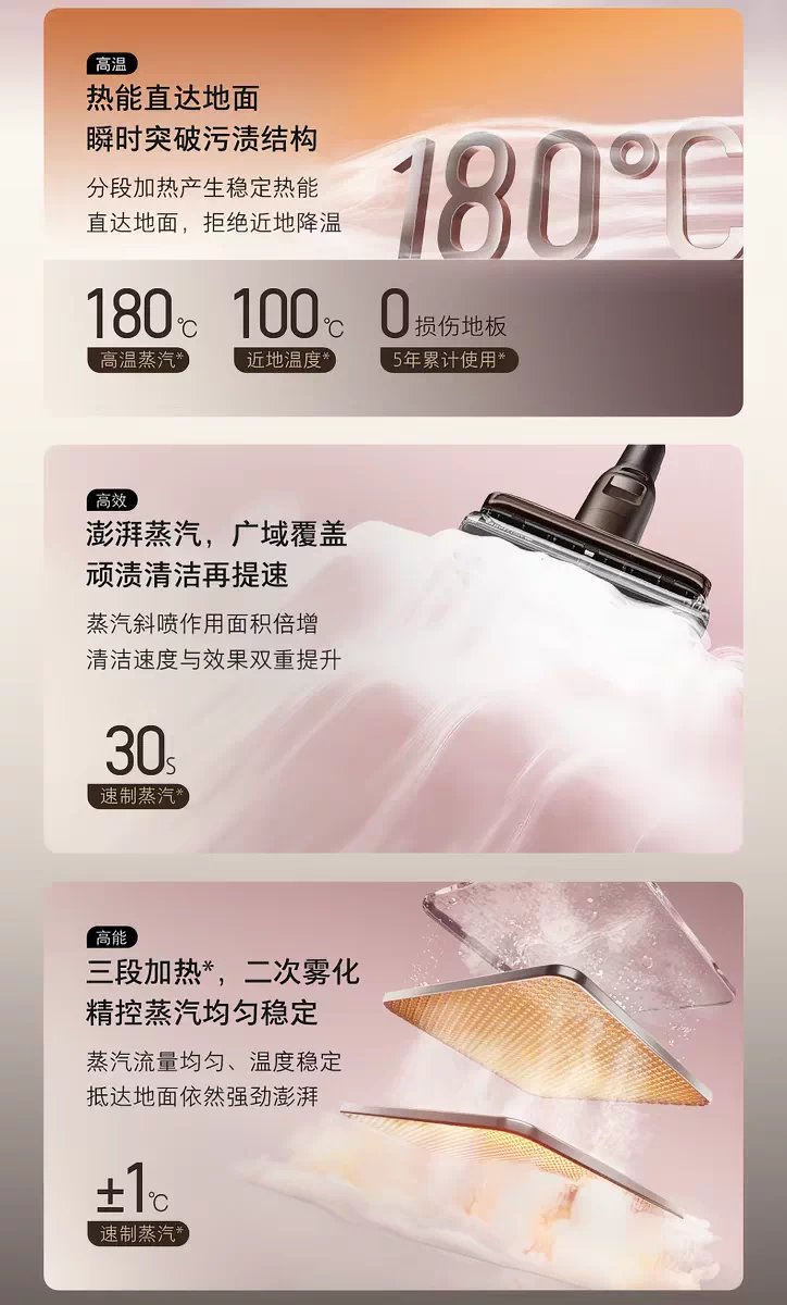 新品石头智能蒸汽热水洗地机A30 Pro Steam 2.0躺平0缠毛A30 2.0 11