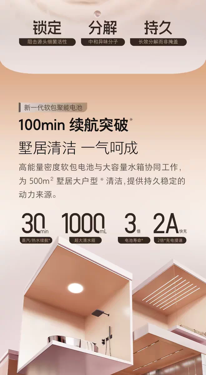 新品石头智能蒸汽热水洗地机A30 Pro Steam 2.0躺平0缠毛A30 2.0 18