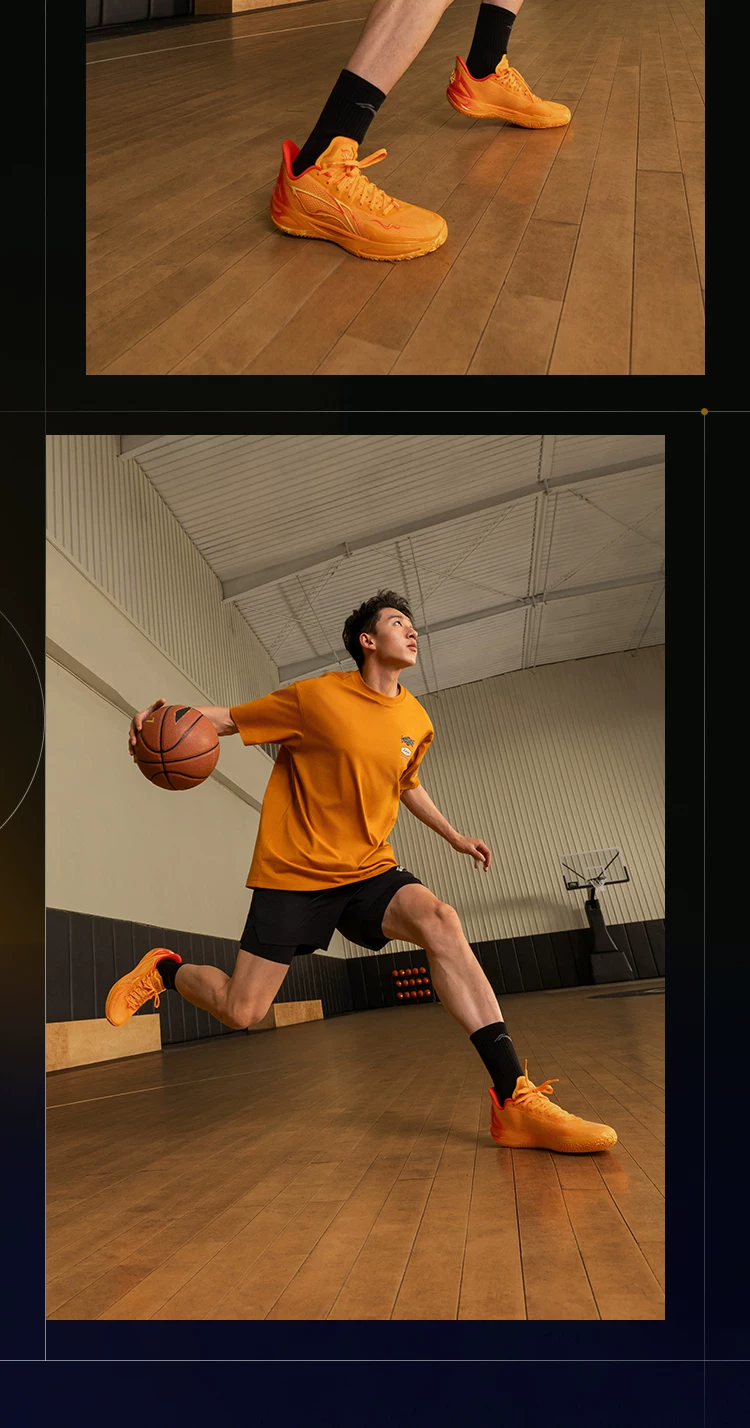 李宁利刃6V2 | 篮球鞋男款青少年专业实战缓震回弹耐磨防滑运动鞋 56
