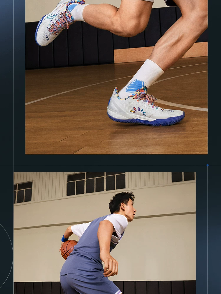 李宁利刃6V2 | 篮球鞋男款青少年专业实战缓震回弹耐磨防滑运动鞋 38