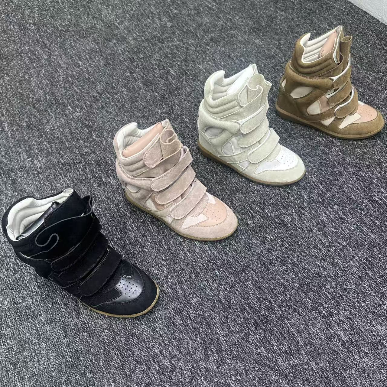 外贸跨境专供欧美街头爆款内增高休闲鞋伊莎贝尔高帮鞋休闲运动鞋 5
