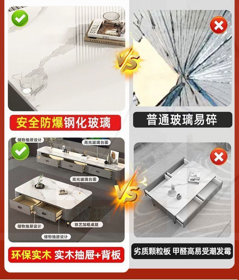 现代简约茶几客厅家用2026电视柜落地实木感泡茶一体小户型电视柜 4