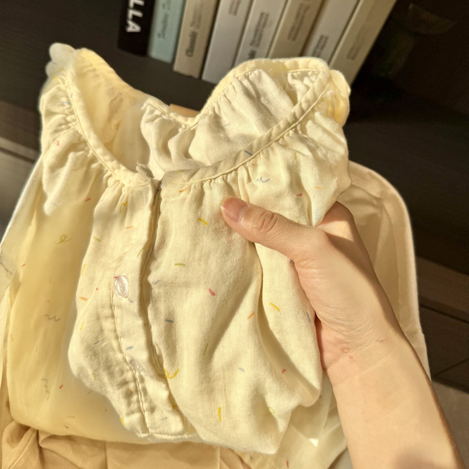 圆领短袖短裤A类全棉双层纱套头睡衣套装家居服纯棉纱布亲肤透气 14