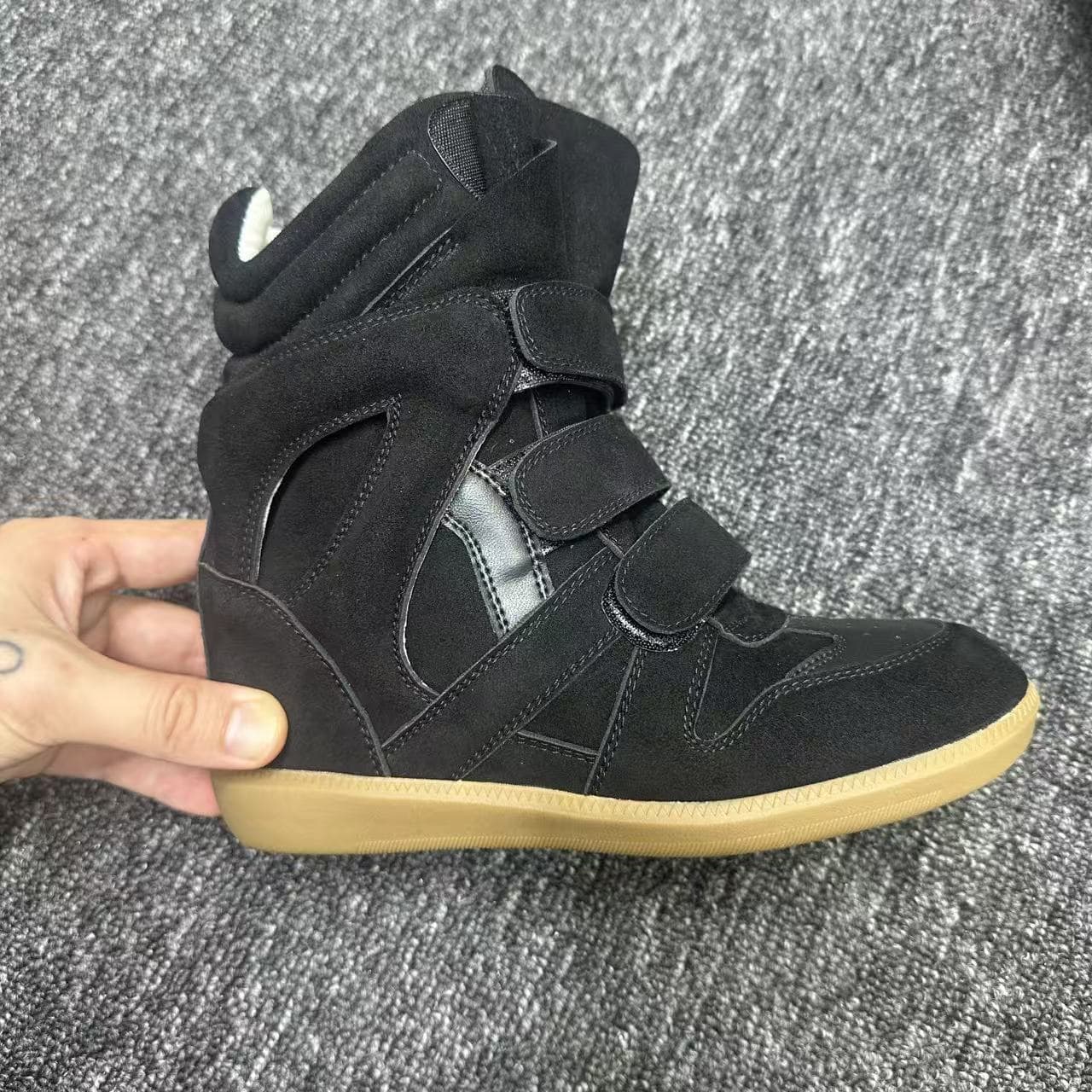 外贸跨境专供欧美街头爆款内增高休闲鞋伊莎贝尔高帮鞋休闲运动鞋 19