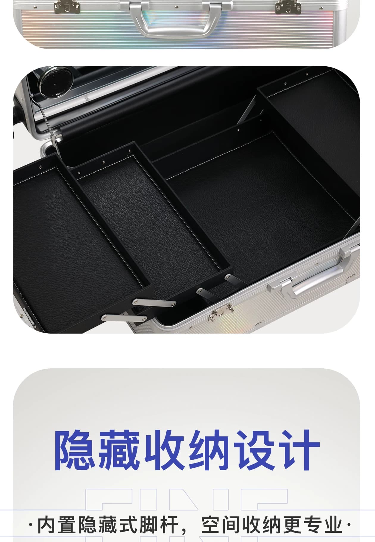2026新款OBOX化妆箱专业跟妆化妆品收纳化妆师专用箱子带灯拉杆箱 15
