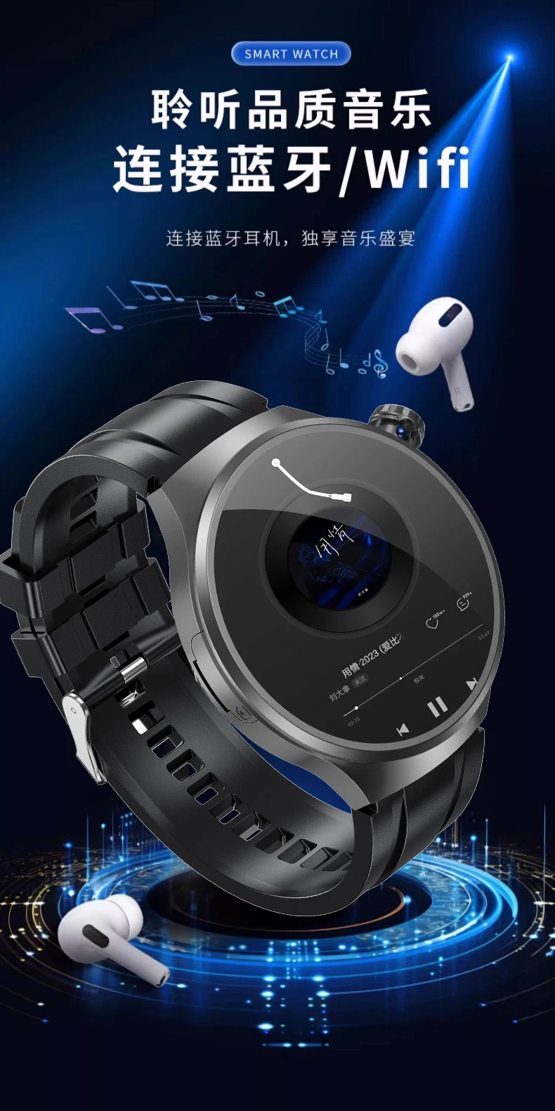 【官方正品·双系统】3D大屏华强北WATCH GT5 PRO智能电话手表5G可插卡下载APP男士女款运动学生初高中生专用 19