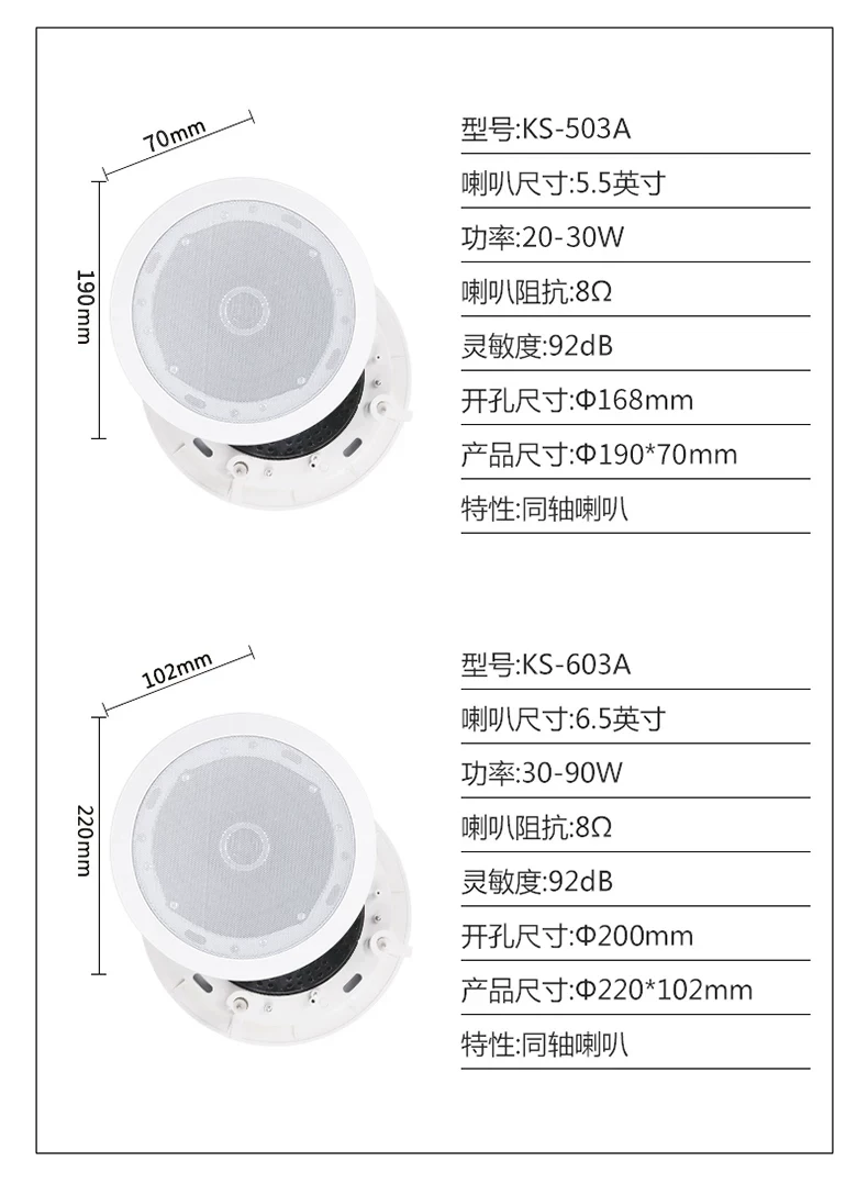 先科吸顶式5.1家庭影院音响套装电视蓝牙家用客厅吊顶嵌入音箱 28