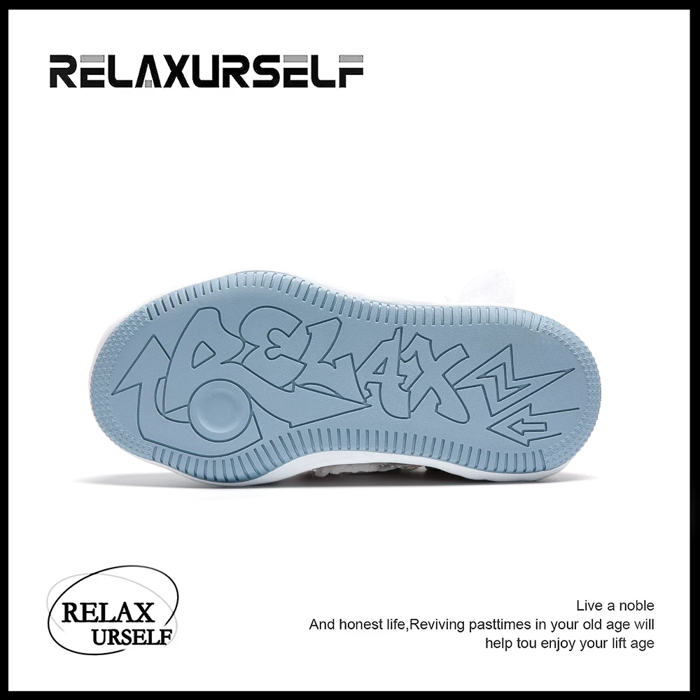 RELAXURSELF情侣隐形增高国潮板鞋品牌休闲时尚百搭男女同款潮鞋 18