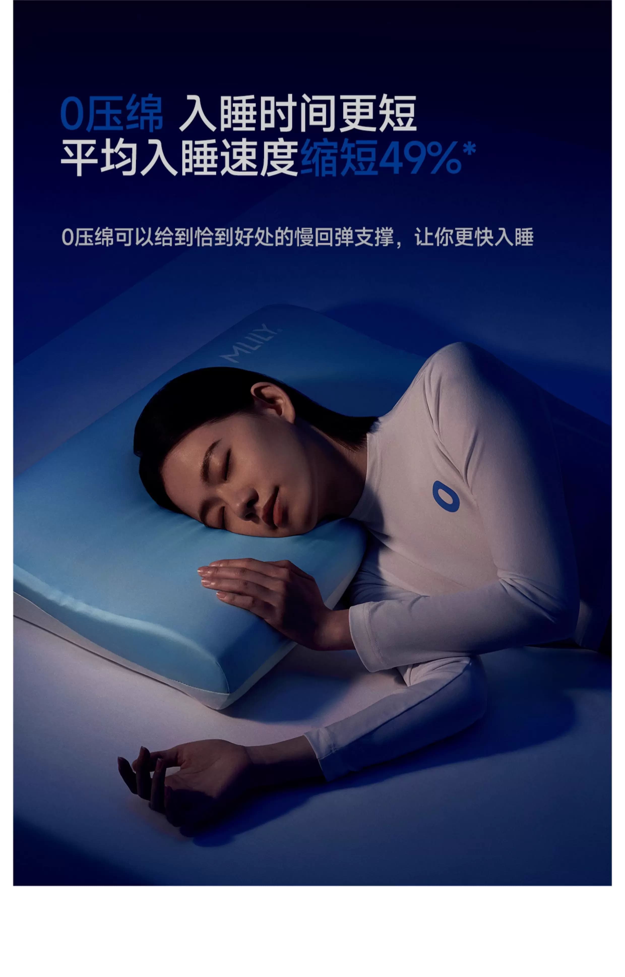 梦百合Mlily枕头0压深睡枕PRO记忆棉护颈椎助睡眠成人枕芯慢回弹 12