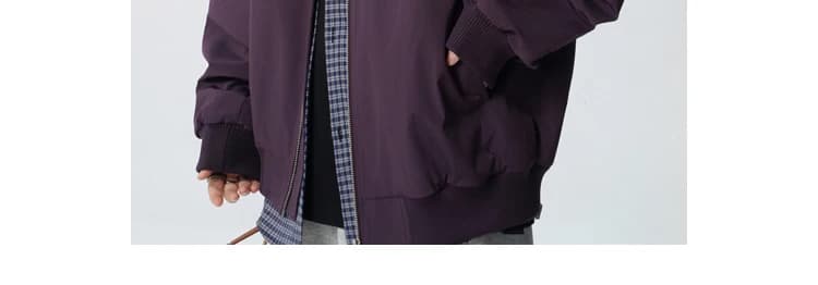 高级感痞帅立领夹克男士休闲宽松潮牌上衣今年爆款春秋季飞行外套 12