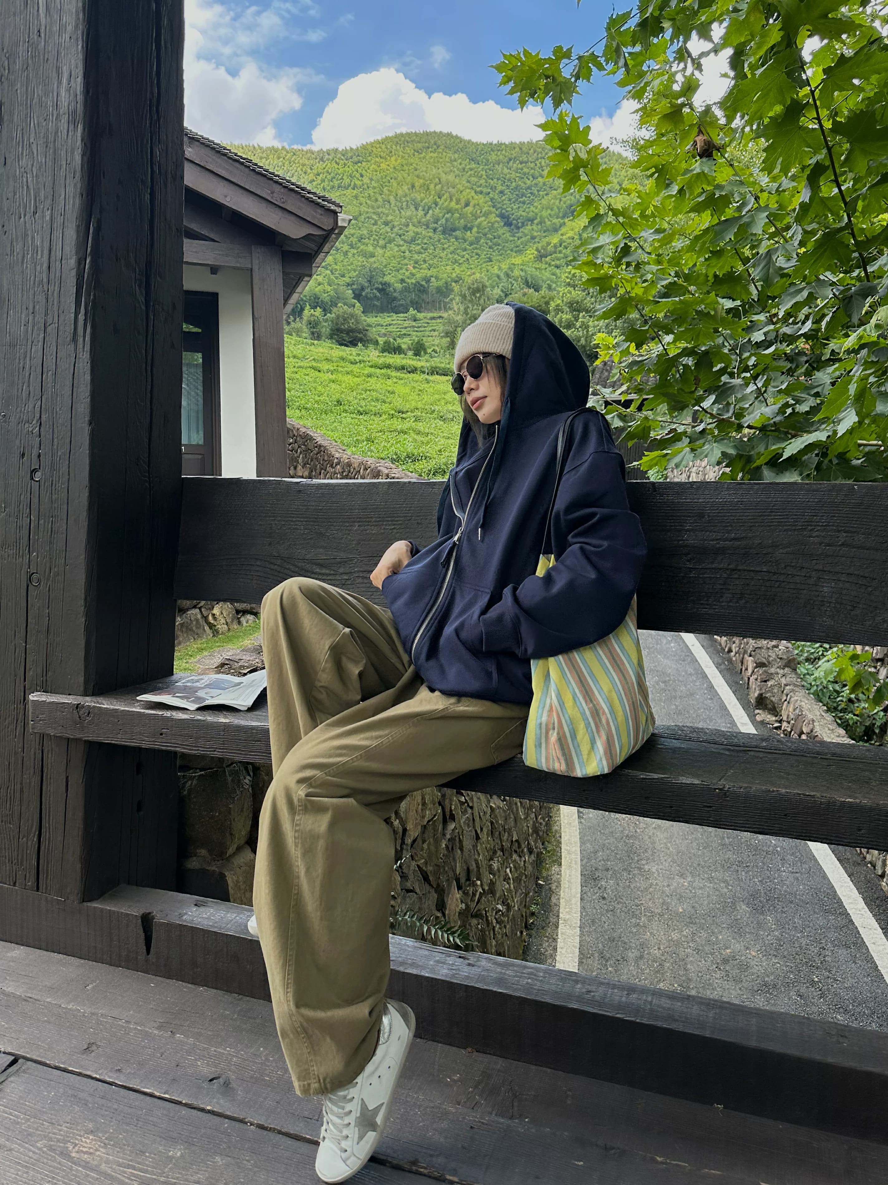 D YANGJUN 2026春季新款抽绳连帽拉链长袖卫衣外套巨好看上衣 23