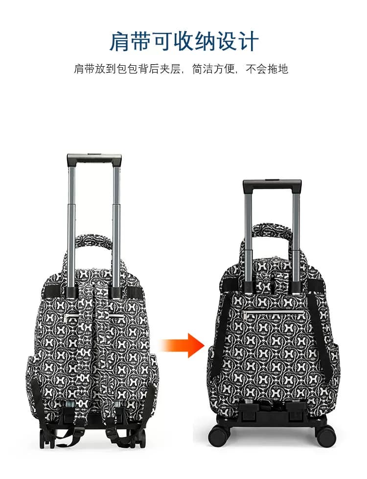 旅行拉杆背包万向轮旅行袋大容量手提行李袋旅行包行李箱包男女 15