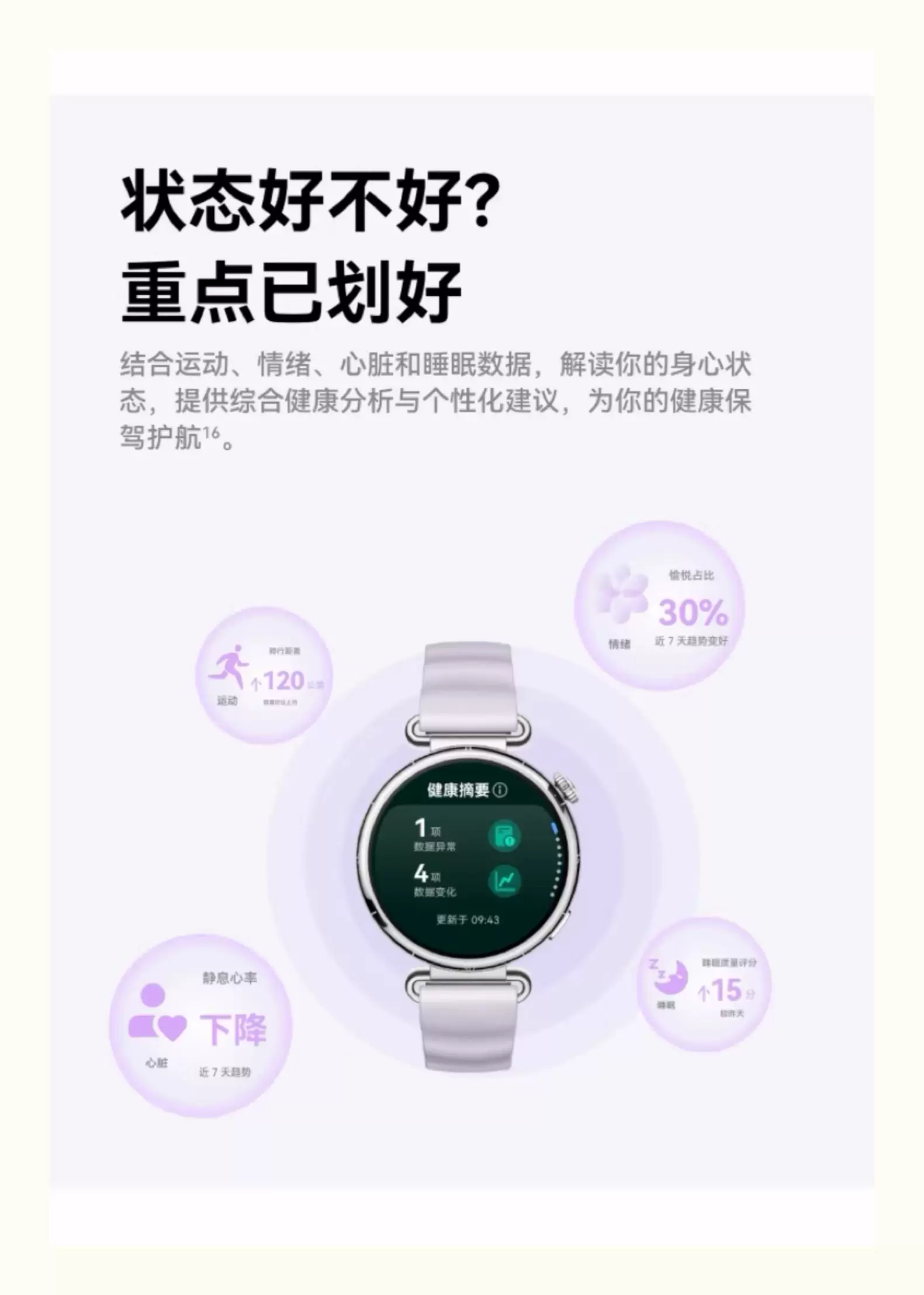 【咨询更优惠】华为手表WATCH GT6女款运动智能商务手表女士情人节礼物送老婆时尚腕表女官方原装正品旗舰 80