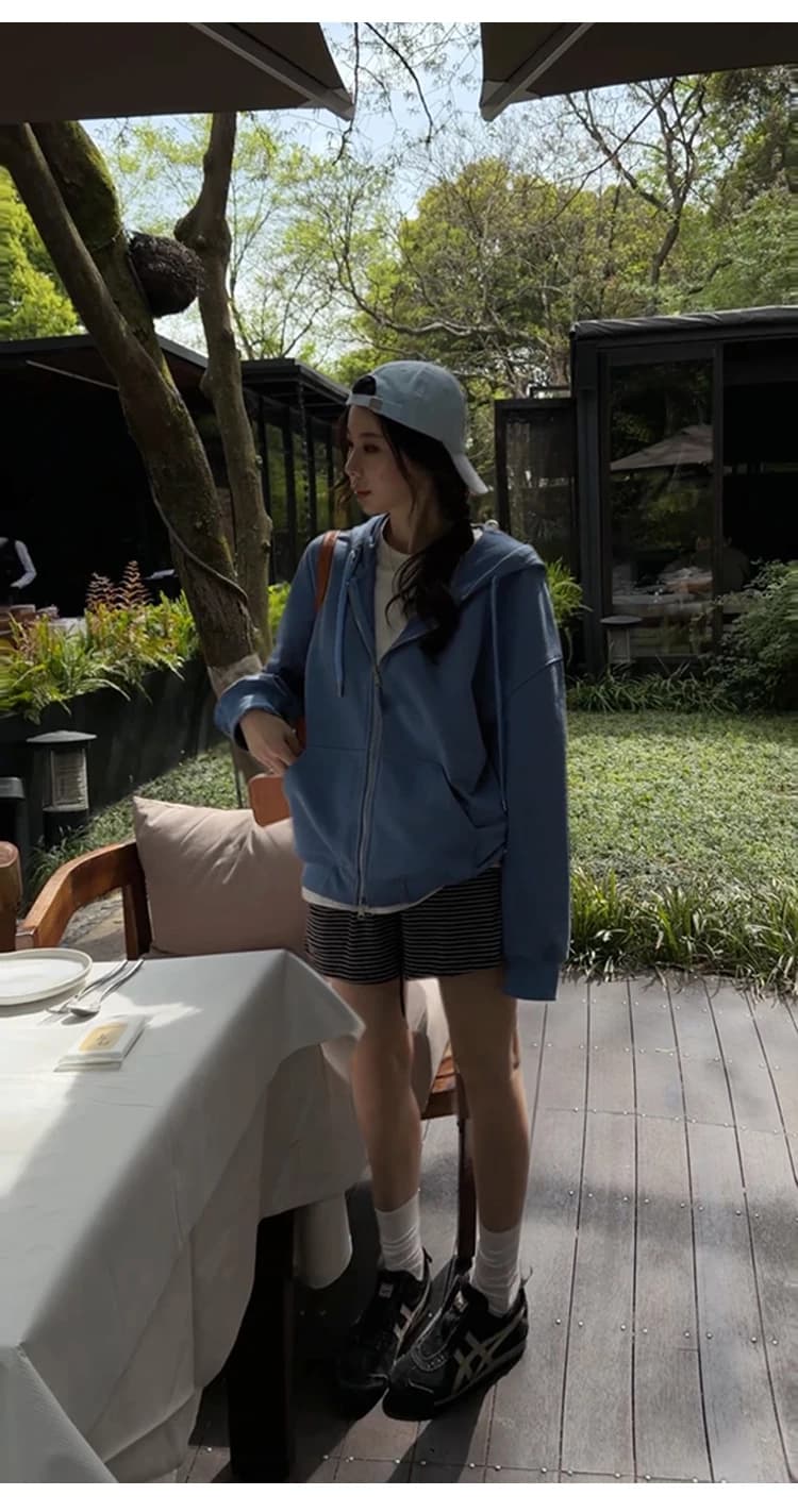 D YANGJUN 2026春季新款抽绳连帽拉链长袖卫衣外套巨好看上衣 30