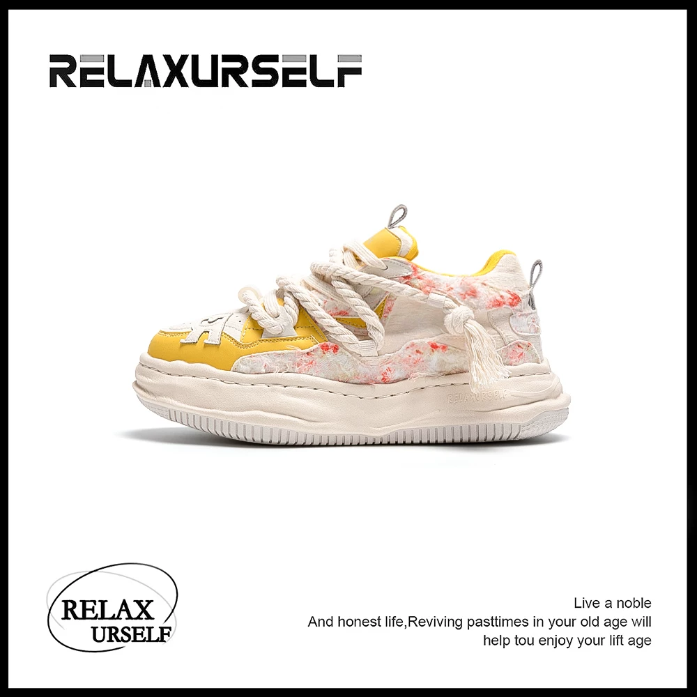 RELAXURSELF情侣隐形增高国潮板鞋品牌休闲时尚百搭男女同款潮鞋 16